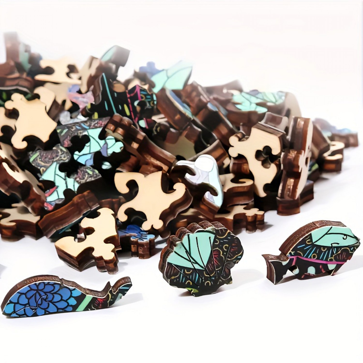 Dinosaur Wooden Jigsaw Puzzles Magic Puzzles, Unique Irregular Shaped Wood Puzzles Make A Perfect Gift For Holiday Christmas, Birthday, Father's Day, Mother's Day, Halloween, Thanksgiving gifts