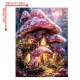 Dream Mushroom House Wooden Jigsaw Puzzles Adult, Teens, Family, Animal Shaped Natural Wood Puzzle, Best Christmas Gift And Family Games Magic Puzzle, Toys， Decorations, paintings, home decorations