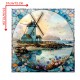 Seaside windmill Wooden Jigsaw Puzzles Adult, Teens, Family, Animal Shaped Natural Wood Puzzle, Best Christmas Gift And Family Games Magic Puzzle, Toys, Decorations, paintings, home decorations